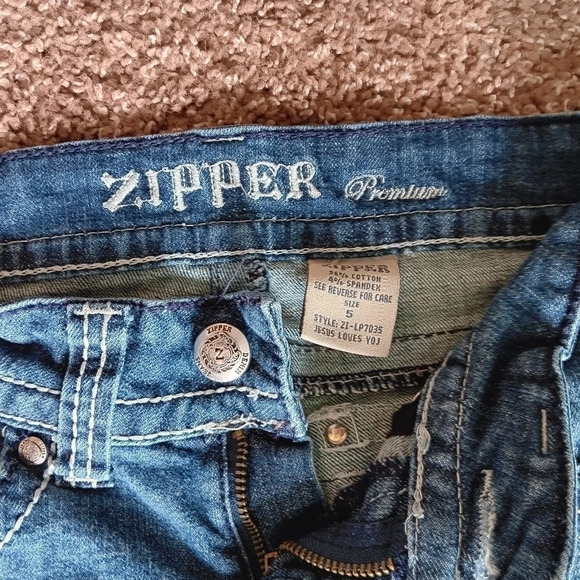 Zipper Premium Denim SZ 5 - Picture 3 of 8